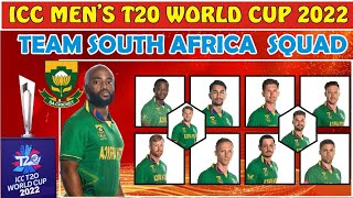 T20 World Cup 2022 - South Africa Full Squad | SA New Squad T20 World Cup | Team South Africa Squad