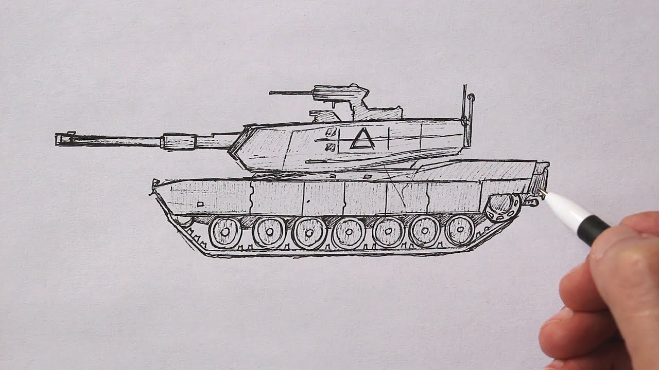 M1 Abrams Sketch Toon