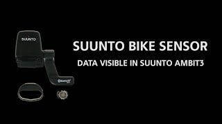 Suunto Bike Sensor data visualization in Suunto Ambit3