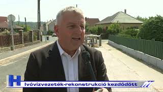 Ivóvízvezeték-rekonstrukció kezdődött – ZTV Híradó 2022-08-18