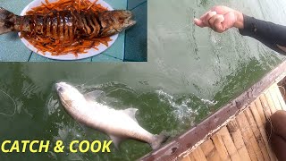 Simpleng Paraan ng Paghuli ng isda,,Catch and Cook,, Threadfin Salmon..