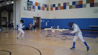 Escrime d'Un-Halloween 2021: Y-12 Men's Foil Semi-Final Allen v Senic