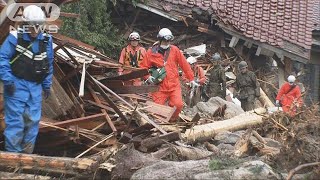 九州豪雨　福岡と大分で7人死亡　道路寸断で孤立(17/07/07)