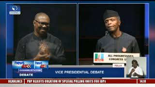 NEDG/BON VP Debate: Osinbajo, Obi, Three Others Go Head-To-Head