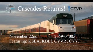 VATSIM ATC Timelapse | Cascades Returns Event | CYVR_APP