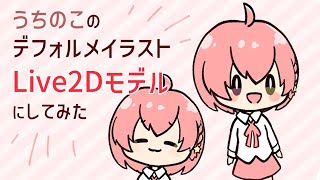 デフォルメキャラでLive2Dモデルつくってみた