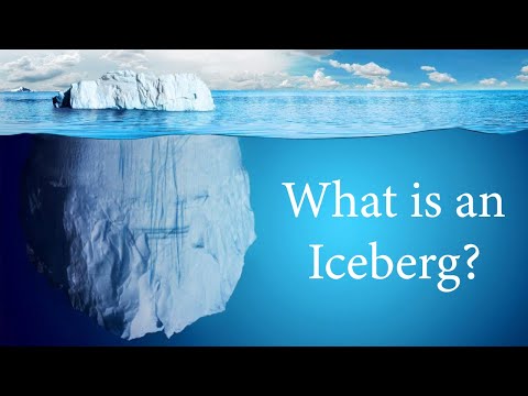 What is the definition of an iceberg?