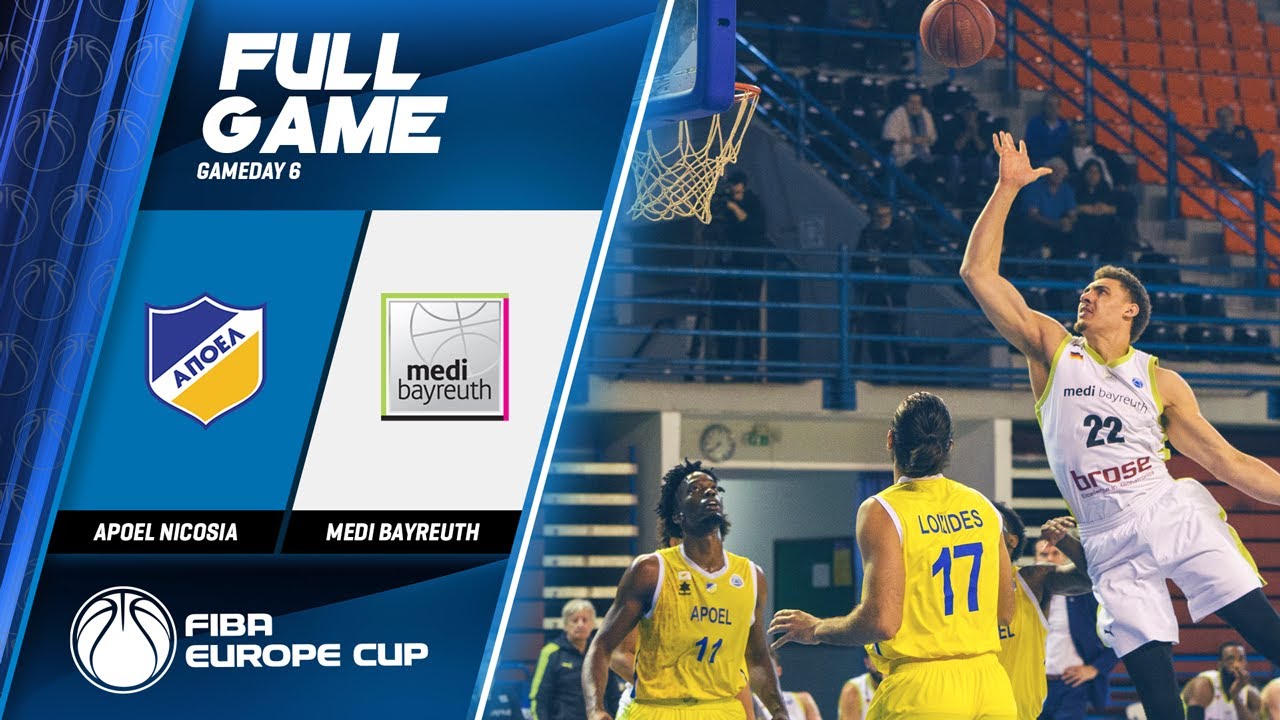 Apoel Nicosia V Medi Bayreuth - Full Game - FIBA Europe Cup 2019 - FIBA ...