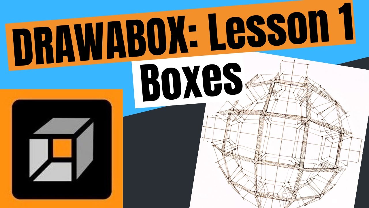 Drawabox: Lesson 1 Boxes Homework (Rotated Boxes & Organic Perspective ...