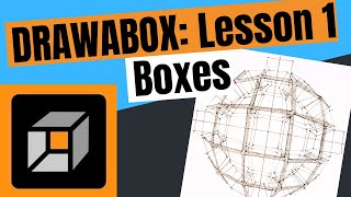 Drawabox: Lesson 1 Boxes Homework (Rotated Boxes & Organic Perspective)