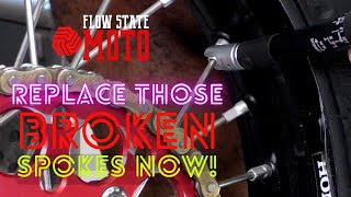 Fix Broken Spokes Fast on your motocross bike: Essential Tools for Quick Replacement