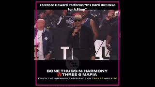 Terrence Howard Performs It’s Hard Out Here For A Pimp At Bone Thugs-N-Harmony Three 6 Mafia Verzuz.