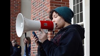 Students in Norfolk, Virginia walkout in the aftermath of the Parkland shooting