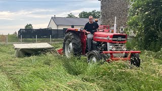 Massey Ferguson 140 Super et Kuhn GMD 44 / Fauchage 2023