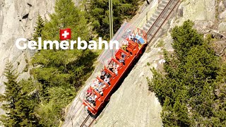 Gelmerbahn Roller coaster🇨🇭The scariest funicular in Switzerland leading to the blue lake