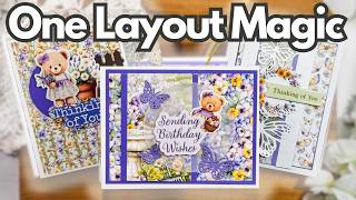 3 Cards, 1 Layout: Easy Pattern Paper Card Ideas Anyone Can Make