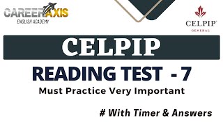 Celpip Reading Mock Test - 7 | Celpip Reading Practice Test