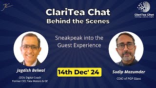 ClariTea Chat behind-the-scenes snapshot - Sudip Mazumder