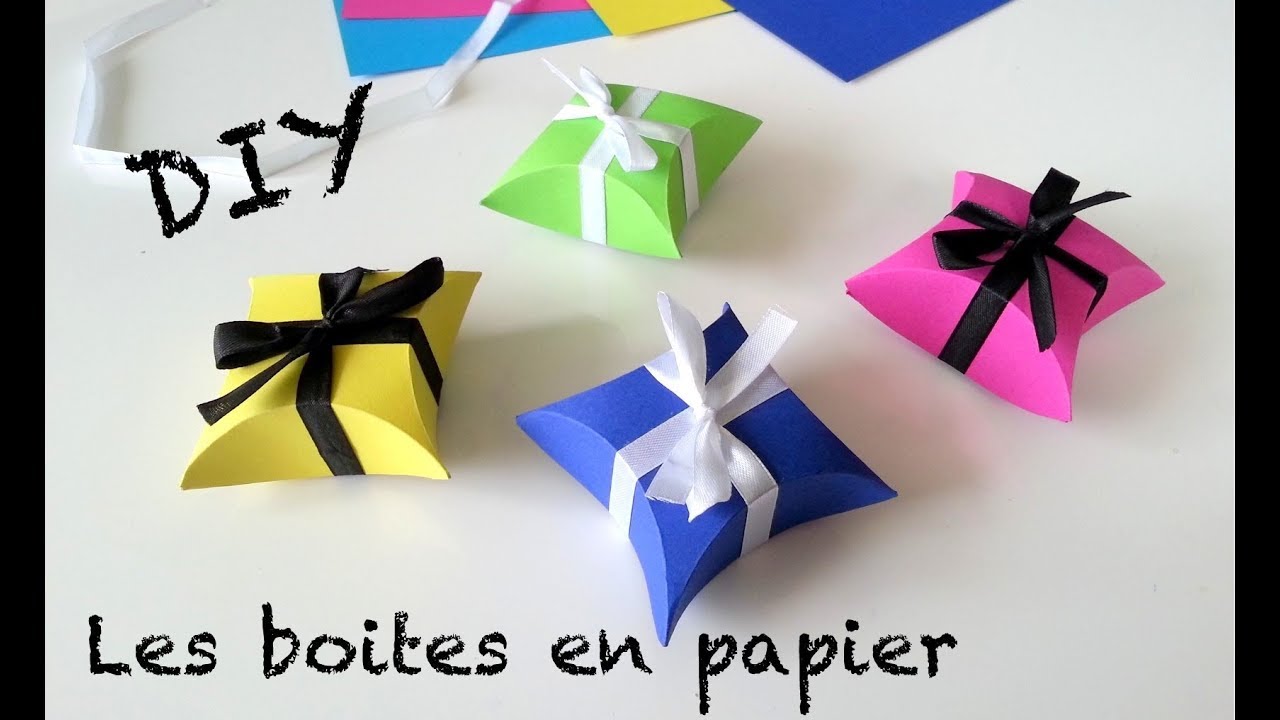 Comment Faire Une Boite En Papier - YouTube