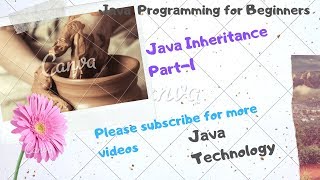Java Inheritance part 1 by Suresh