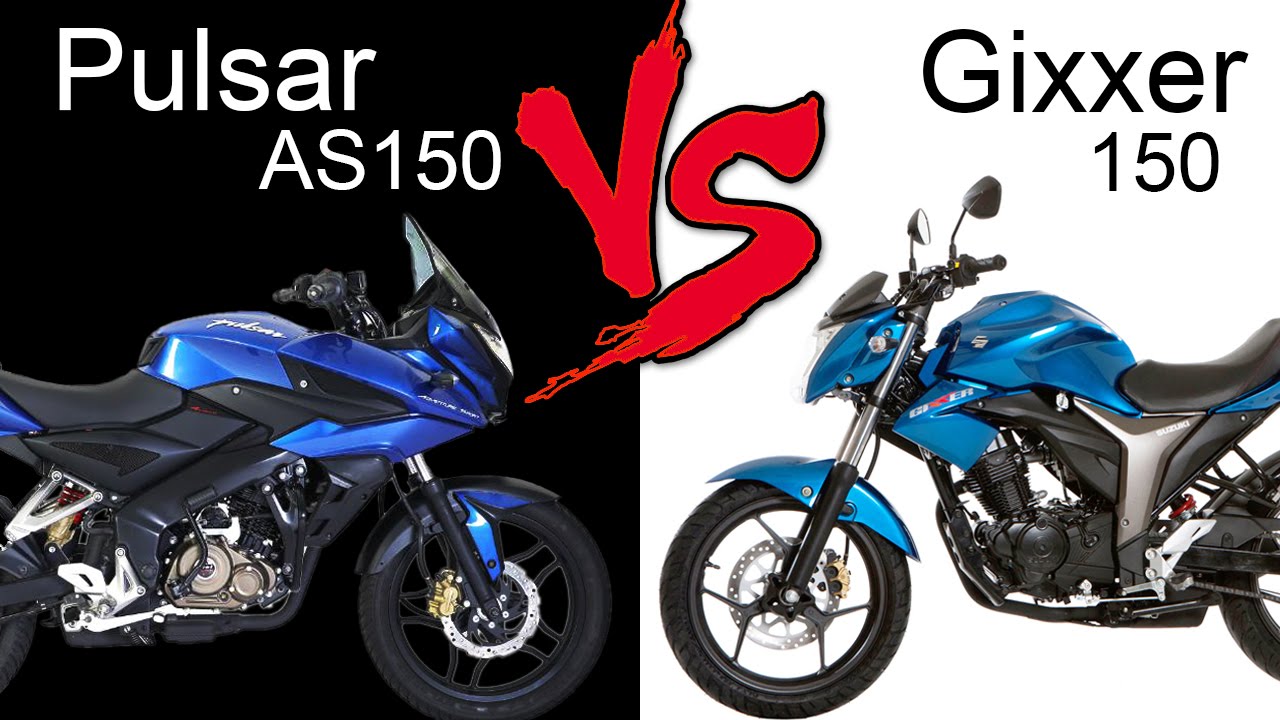 Bajaj Pulsar AS150 Vs Suzuki Gixxer 150 | Comparison Review (EXTENDED ...