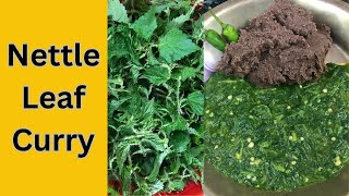 How to cook Nettle leaf-Nettle leaf curry \u0026 millet porridge recipe || Sisnu dhido||Healthy food