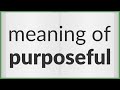 Purposeful | meaning of Purposeful