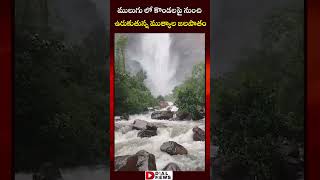 ములుగులో కొండలపై నుంచి ఉరుకుతున్న ముత్యాల జలపాతం | Bogatha Waterfalls In Mulugu District | Dial News