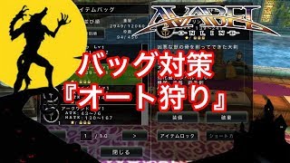 【AVABEL】バッグ対策『オート狩り』重量またはバッグ枠が最大です。　-DIARY-