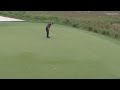 Brian Harman pours in his birdie putt on No. 18 at RBC Heritage