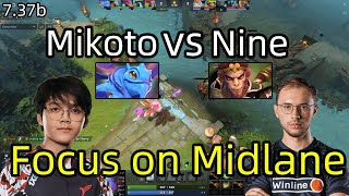 Mikoto Puck VS Nine Monkey King | Focus on Midlane | 7.37b