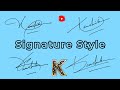 Kaushik name Signature | K Signature Style | #signature #signaturestyle