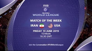 Live: Iran vs USA - FIVB Volleyball World League 2015