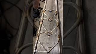 3 Hearts Edward Richie stainless steel sissy bar