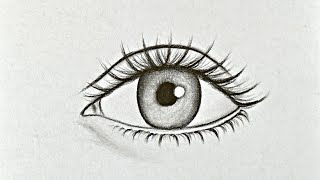 Eye drawing tutorial for beginners || Easy drawing for girls step by step || Draw easy for beginners