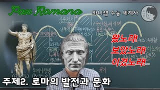 [좌니샘 수능 세계사] 주제 2. 로마의 발전과 문화