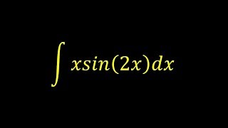 Integral of x*sin(2x) - Integral example
