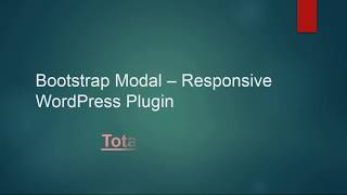 Bootstrap Modal - Responsive WordPress Plugin