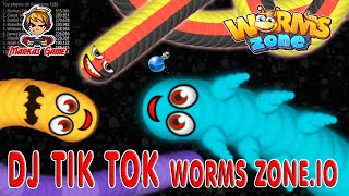 Cacing Besar Alaska DJ Tik Tok || Tik Tok Worms Zone.io Gameplay