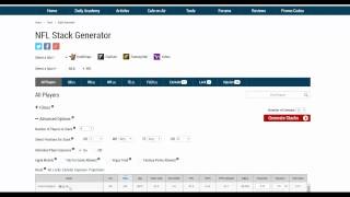 NFL Stack Generator Tool