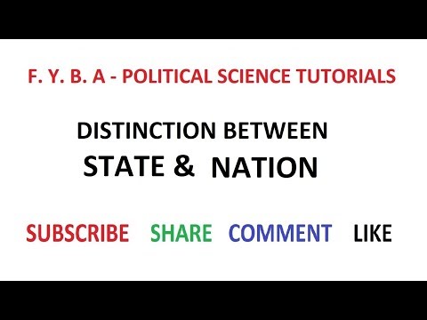 What are the characteristics of a state what distinguishes it from a nation?