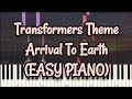 Transformers Main Theme - Arrival To Earth (Simple Piano, Piano Tutorial) Sheet 琴譜