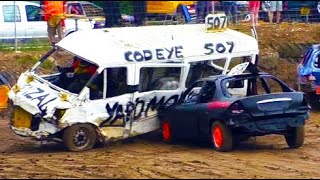 BIGGEST CRASHES OF BANGER RACING! Hardest Hits 2017