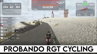 Probando RGT Cycling ciclismo virtual, en tiempos de epidemia Global.