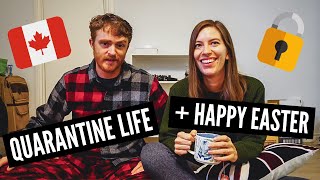 QUARANTINE LIFE in Canada vlog 🇨🇦 | Happy Easter + Cooking Oven Roast Lamb