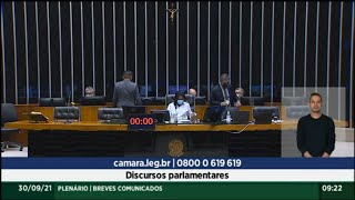 Plenário - Breves Comunicados - Discursos Parlamentares - 30/09/2021