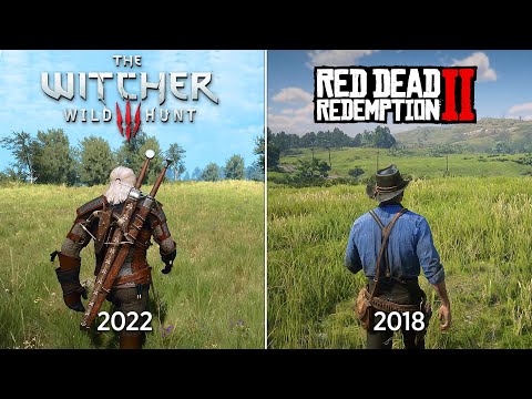 The Witcher 3 Next Gen vs Red Dead Redemption 2 – Physics and Details Comparison