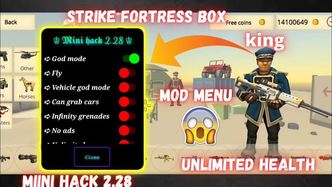 STRIKE FORTRESS BOX 😱MOD MENU😱 V2.28||👑 KING MOD MENU |🥳NEW UNLIMITED ...