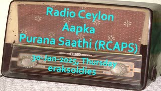 Radio Ceylon 30-01-2025~Thursday~04 Film Sangeet -