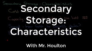 1.2.2 Secondary Storage Characteristics